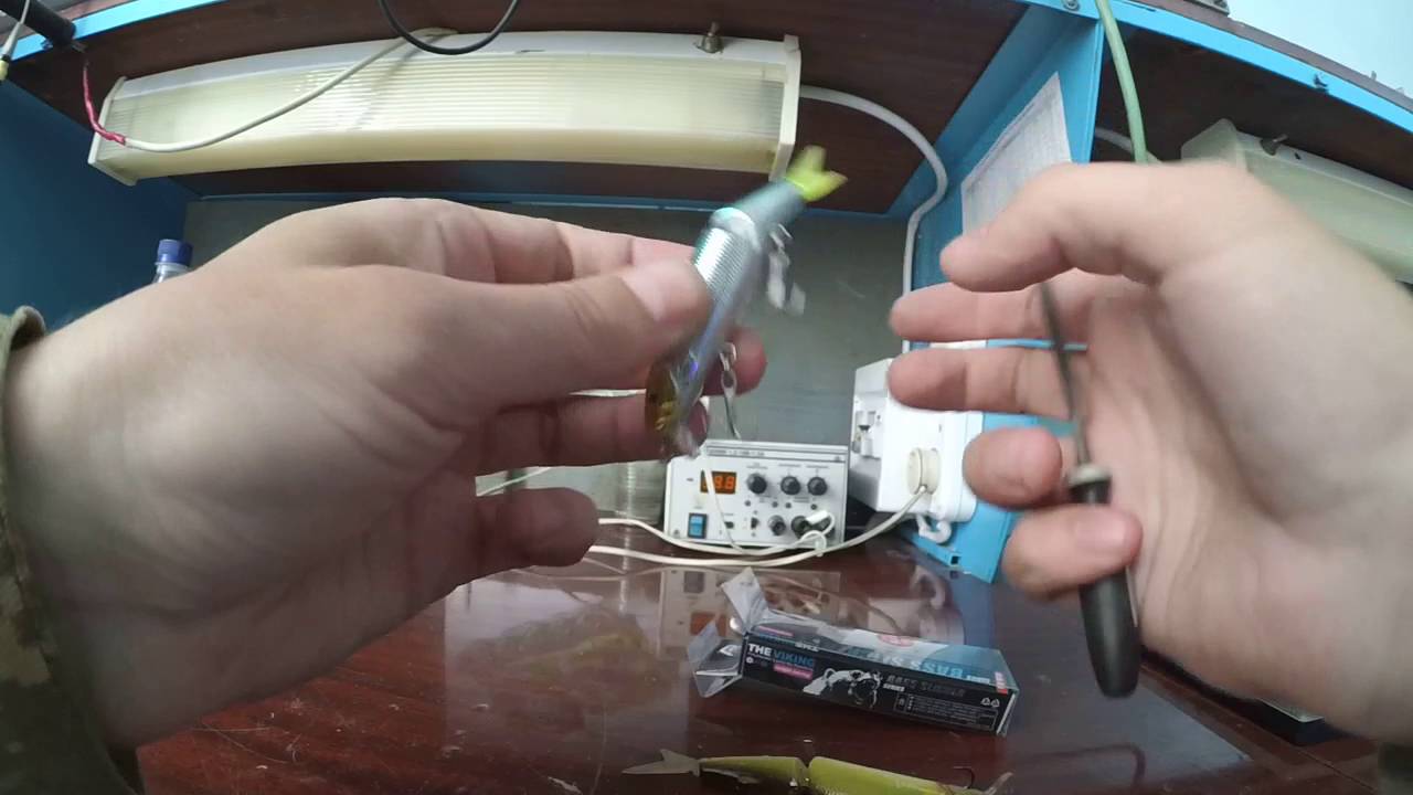 Доработка китайской копии воблера Tiny Magallon + испытание на воде