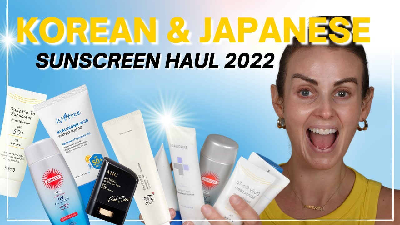 BEST AFFORDABLE KOREAN/JAPANESE SUNSCREENS for SUMMER 2022 | No whitecast!!!