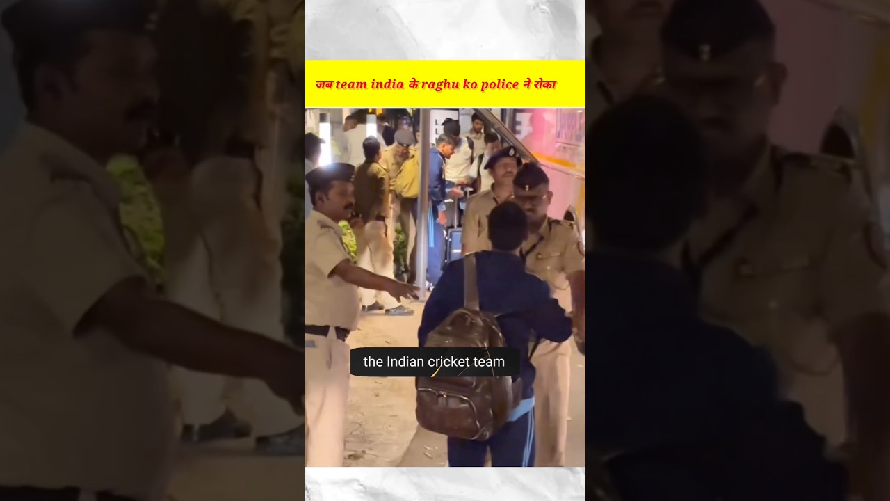 When Team India staff Raghu was stopped by the police #cricket #teamindia #shorts