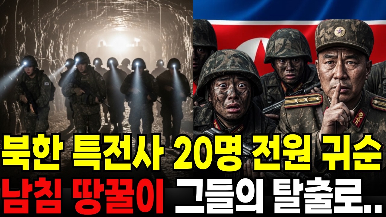 북한 특전사가 미쳤습니다. 북한 특전사 20명  군사한계선 넘어와 전원 귀순 신청!   소대장이 밝힌 6개월간 준비한 계획의 비밀