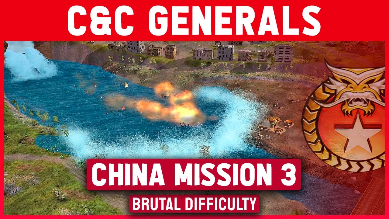 C&C Generals - China Mission 3 - A Flood of Violence [Brutal / Patch 1.08] 1080p