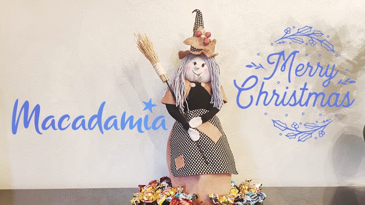 🧙🏼‍♀️Befana Portadolcetti🧙🏼‍♀️- DECORAZIONI DI NATALE FAI DA TE - Macadamia Handmade