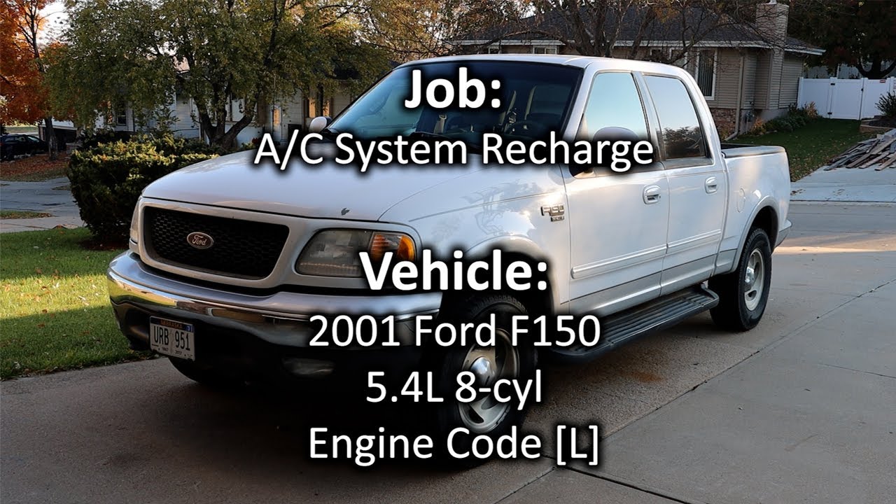 2001 Ford F150 - Recharging the A/C (Air Conditioning Fix)