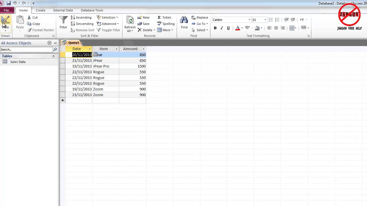 Microsoft Access How to Use Make Table Query