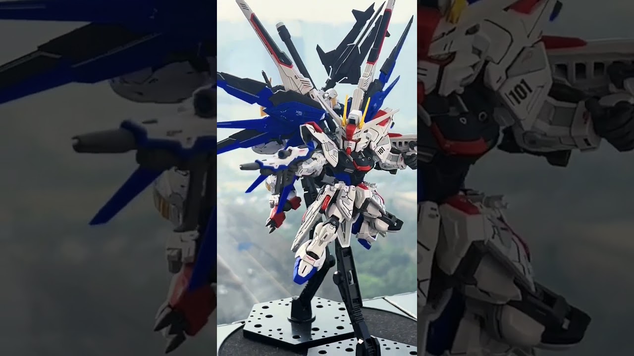 MGSD Duo Freedom & Barbatos #gundam #gunplacustom #gunpla #shortvideo #gunplabuilder #mgsd