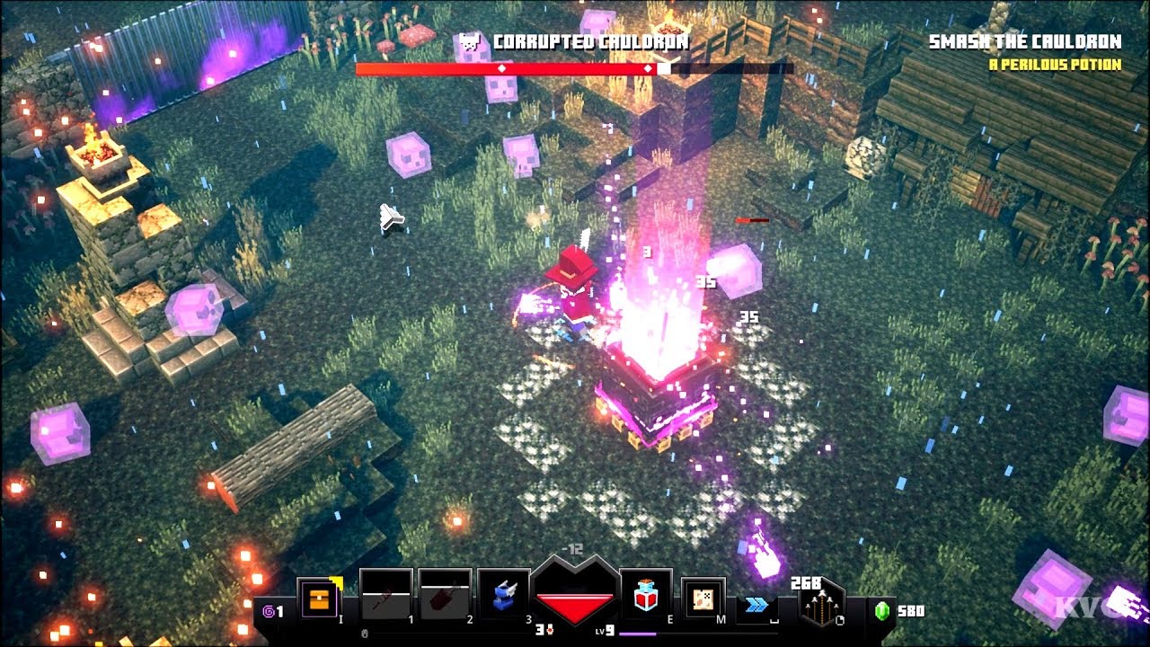 Minecraft Dungeons - Corrupted Cauldron - Boss Fight | Gameplay (PC HD) [1080p60FPS]