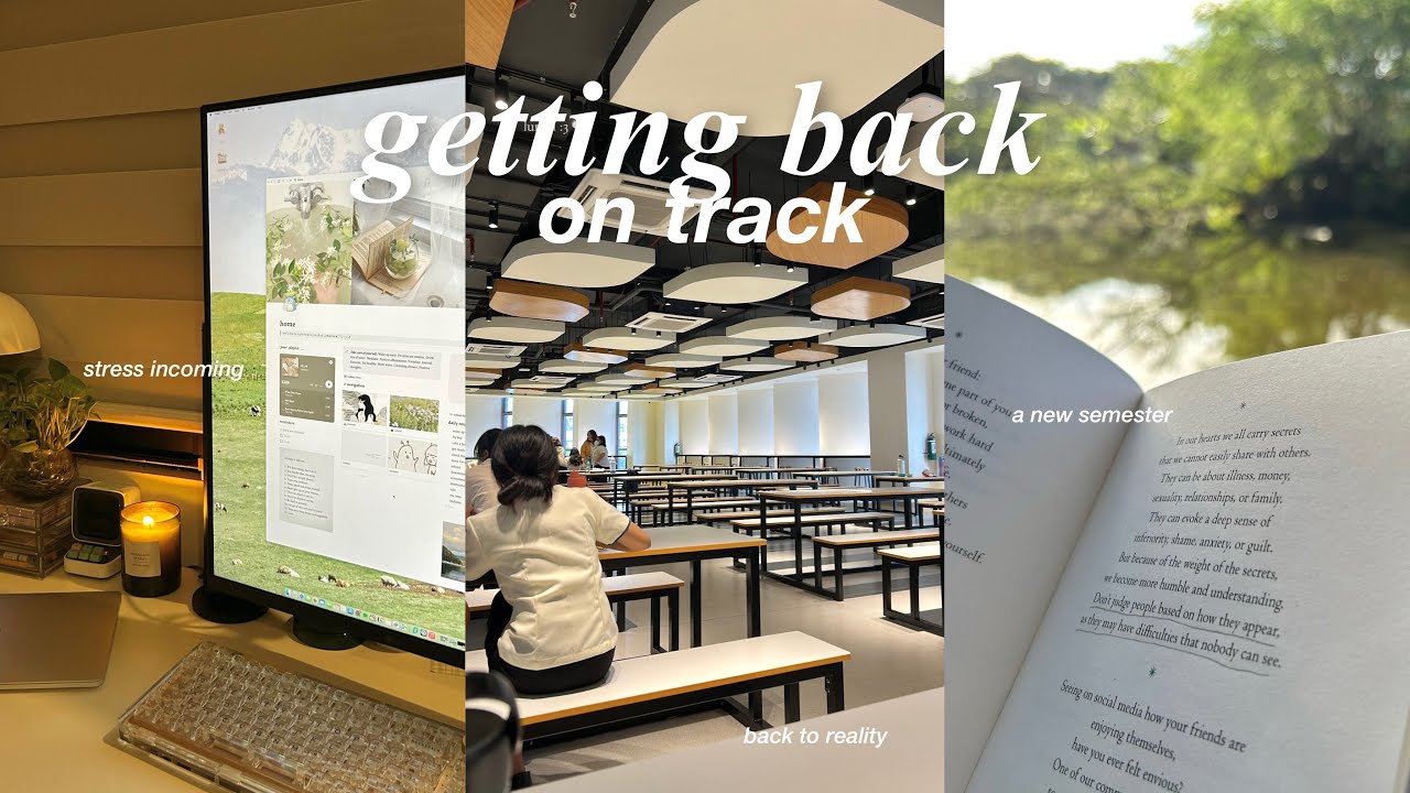 getting back on track 🍄 preparing for a new semester, waking up early & in-person classes