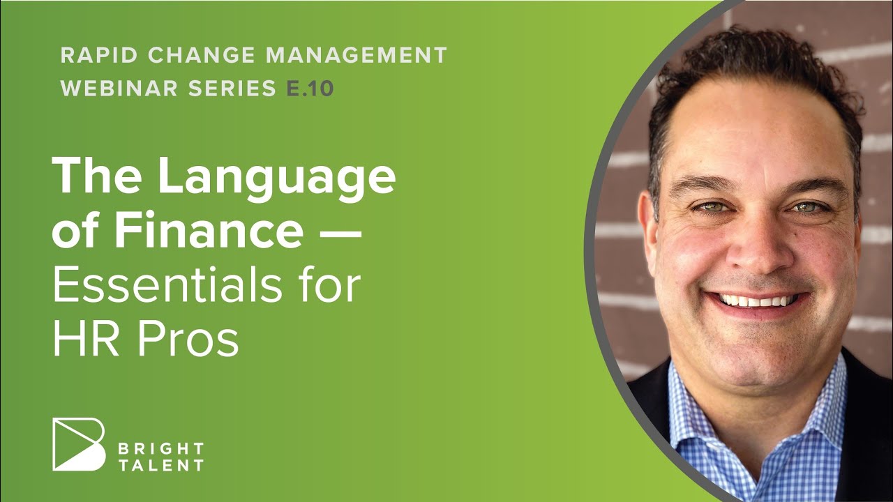 The Language of Finance: Essentials for HR Pros