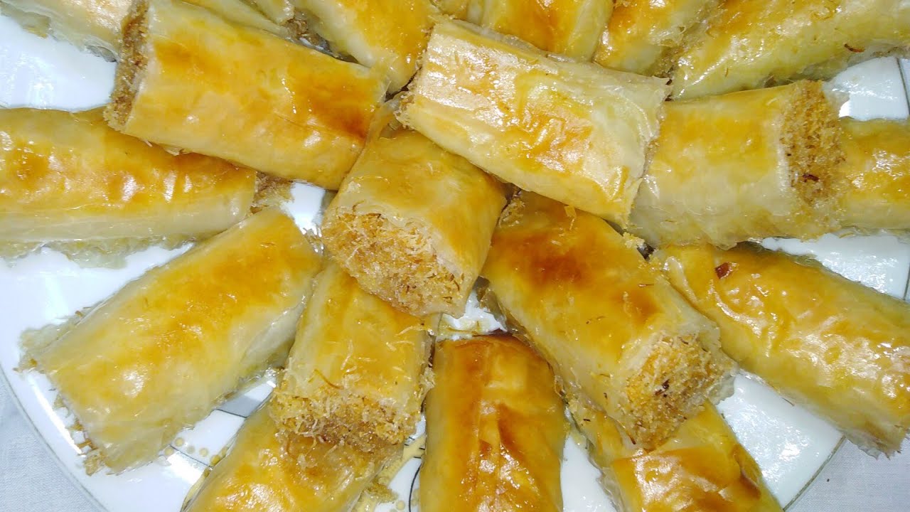 أصابع الجلاش بالكنافه بطريقة سهله وبسيطه من مطبخ فاطمه