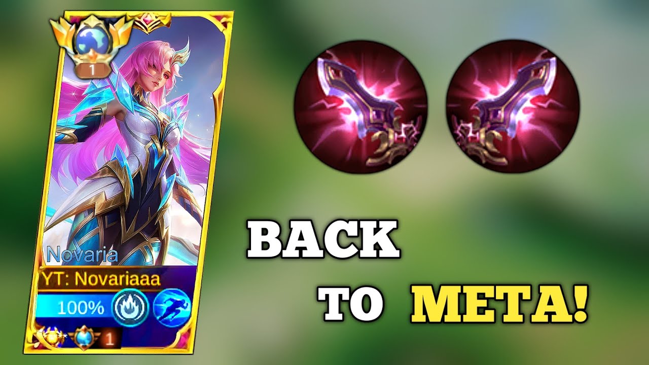 WTF DAMAGE!! NOVARIA NEW EMBLEM SET 2026 (must watch) | MLBB