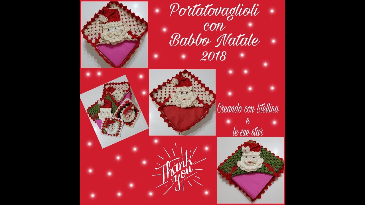 PORTATOVAGLIOLI CON BABBO NATALE