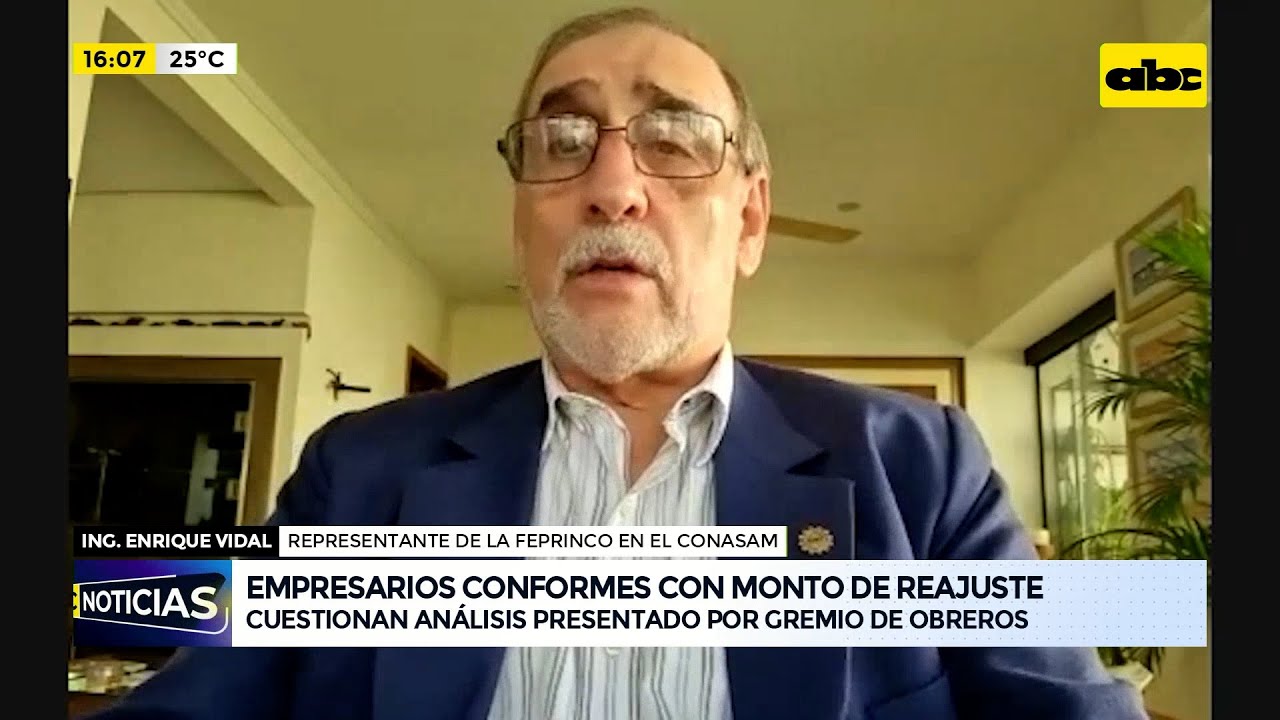 Empresarios, conformes con monto de reajuste del sueldo mínimo