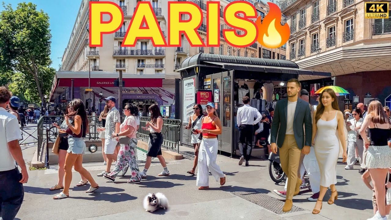 Paris, France 🇫🇷 -  4K PARIS SUMMER City Center 🔥 28 June 2025 Paris Walk with  Captions