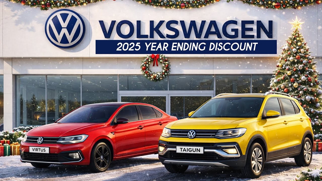 Volkswagen 2025 Year-End Mega Discount💰| Virtus, Taigun & Tiguan R-Line | Save UpTo ₹7 Lakh😱
