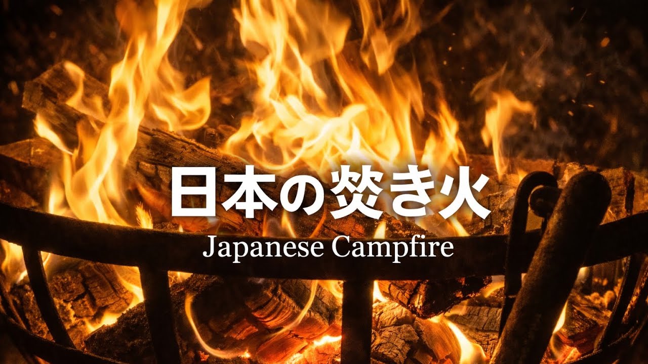 【睡眠用BGM】焚き火の音｜日本の焚き火・睡眠導入　　　【Sleep BGM】Campfire Sounds | Japanese Campfire for Sleep