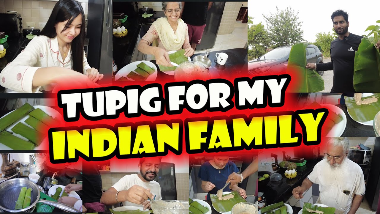 First Time Nila Gumawa at Kumain ng Tupig! // ILOCANO Tupig // Filipino Indian Vlog