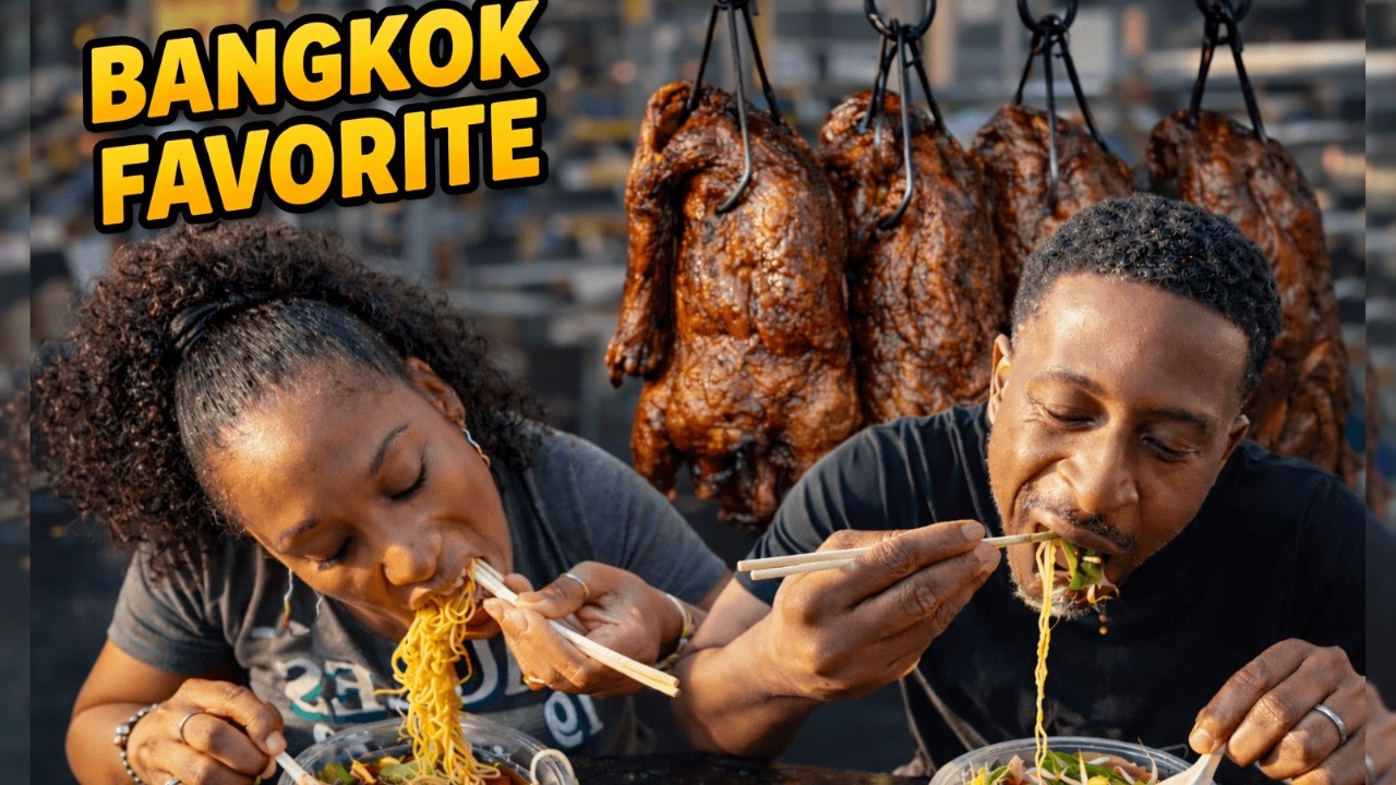 Bangkok Street Food Roasted Duck Noodles & 7-Eleven Snacks