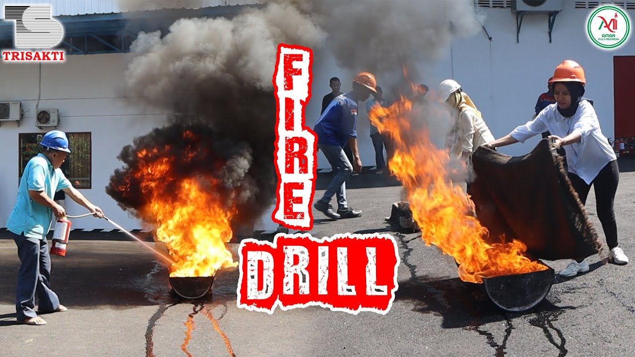 USAHA DALAM MEMADAMKAN API! FIRE DRILL di PT. TRISAKTI! #amindo #youtube #firedrill
