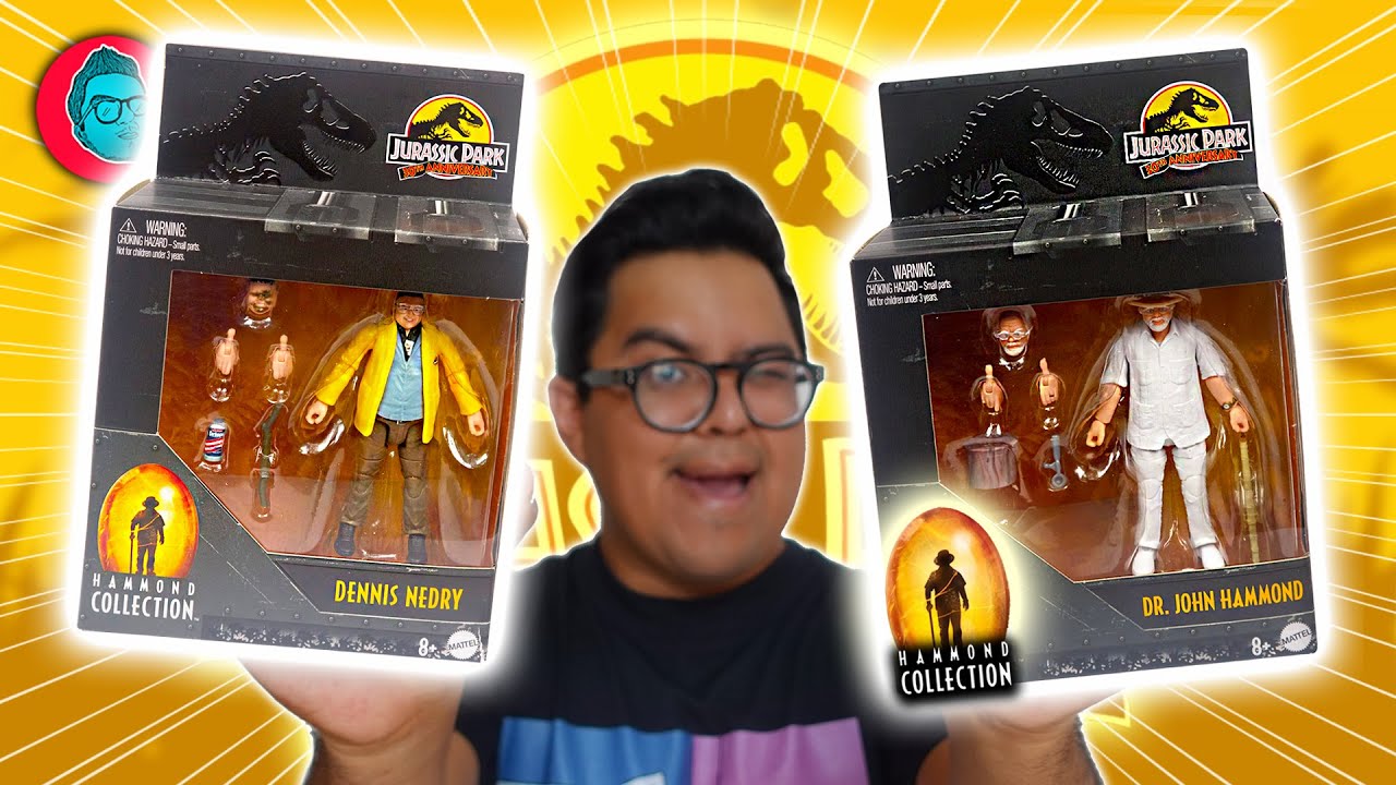¡SÚPER UNBOXING Hammond Collection! 🦖 Dennis Nedry & John Hammond