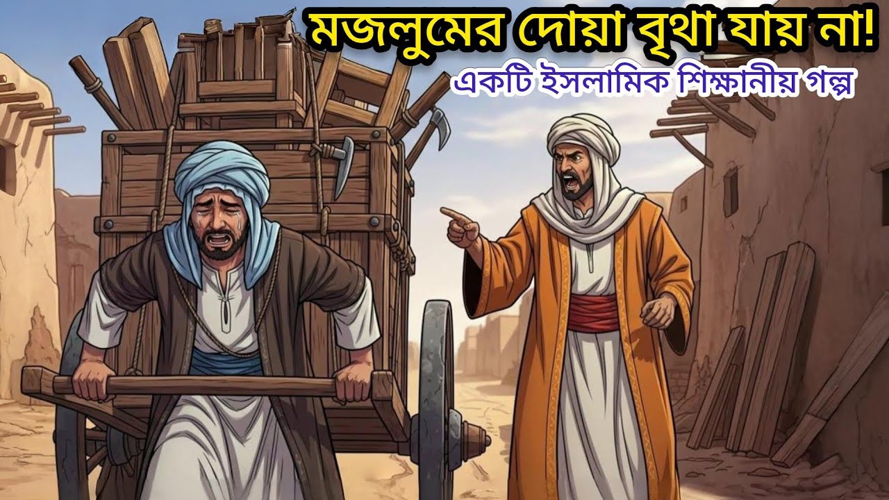 মজলুমের দোয়া:- যখন দুনিয়ার সব দরজা বন্ধ হয়ে যায়, তখন আল্লাহর সাহায্য আসে|একটি ইসলামিক গল্প |
