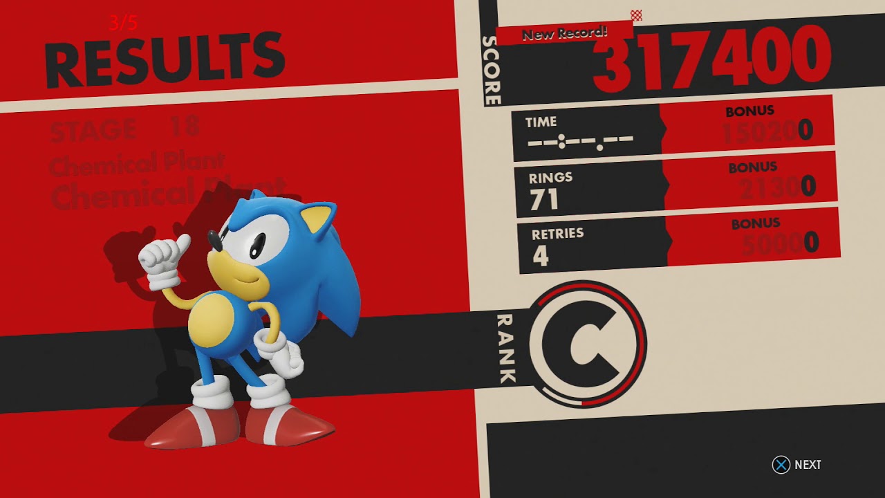 Sonic Forces - Stage 18 All Red Star Rings Chemical Plant (Chemical Plant)