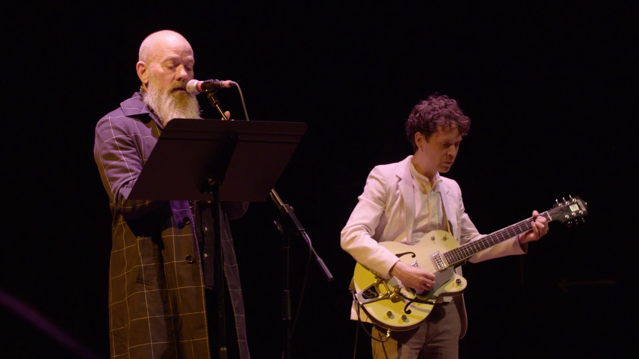 Jeremy Ayers Memorial at the Morton Theatre - Michael Stipe with Andy LeMaster 