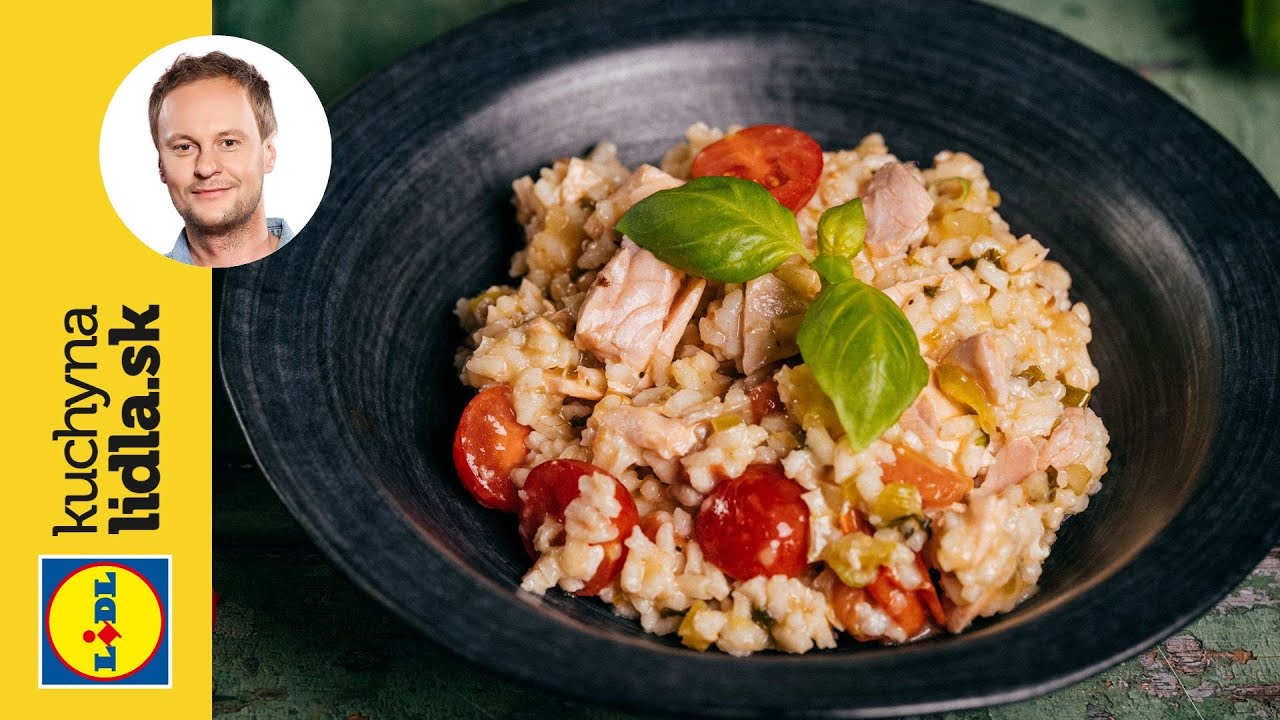 Lososové rizoto so cherry paradajkami a bazalkou 🥘 | Marcel Ihnačák | Kuchyňa Lidla