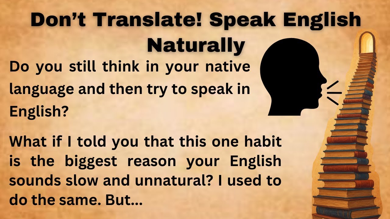 Don&rsquo;t Translate! Speak English Naturally || Think in English Instantly
