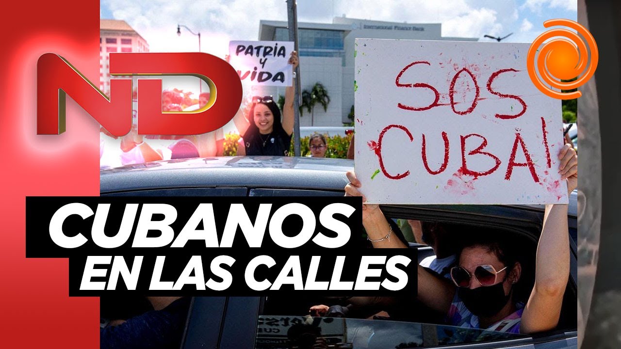 In&eacute;ditas protestas en Cuba contra el gobierno de Miguel D&iacute;az-Canel