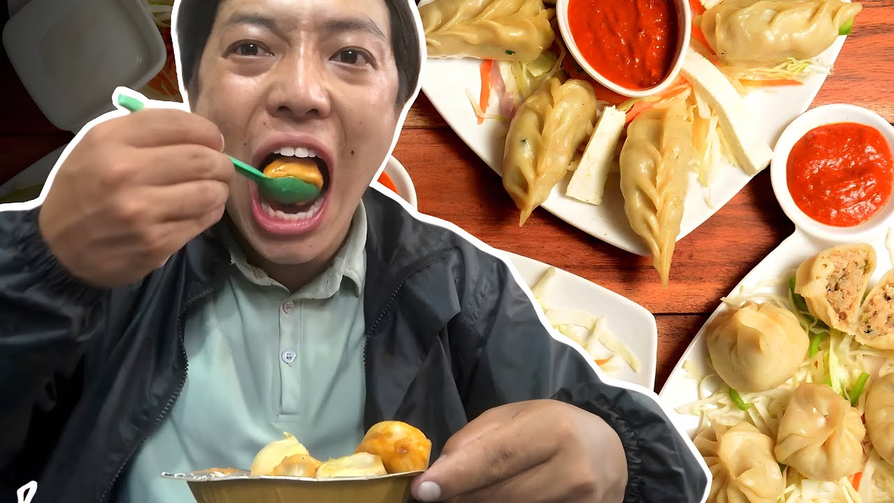 Kathmandu ko famous MoMo😲|| Mitho ra babal momo paune thau.