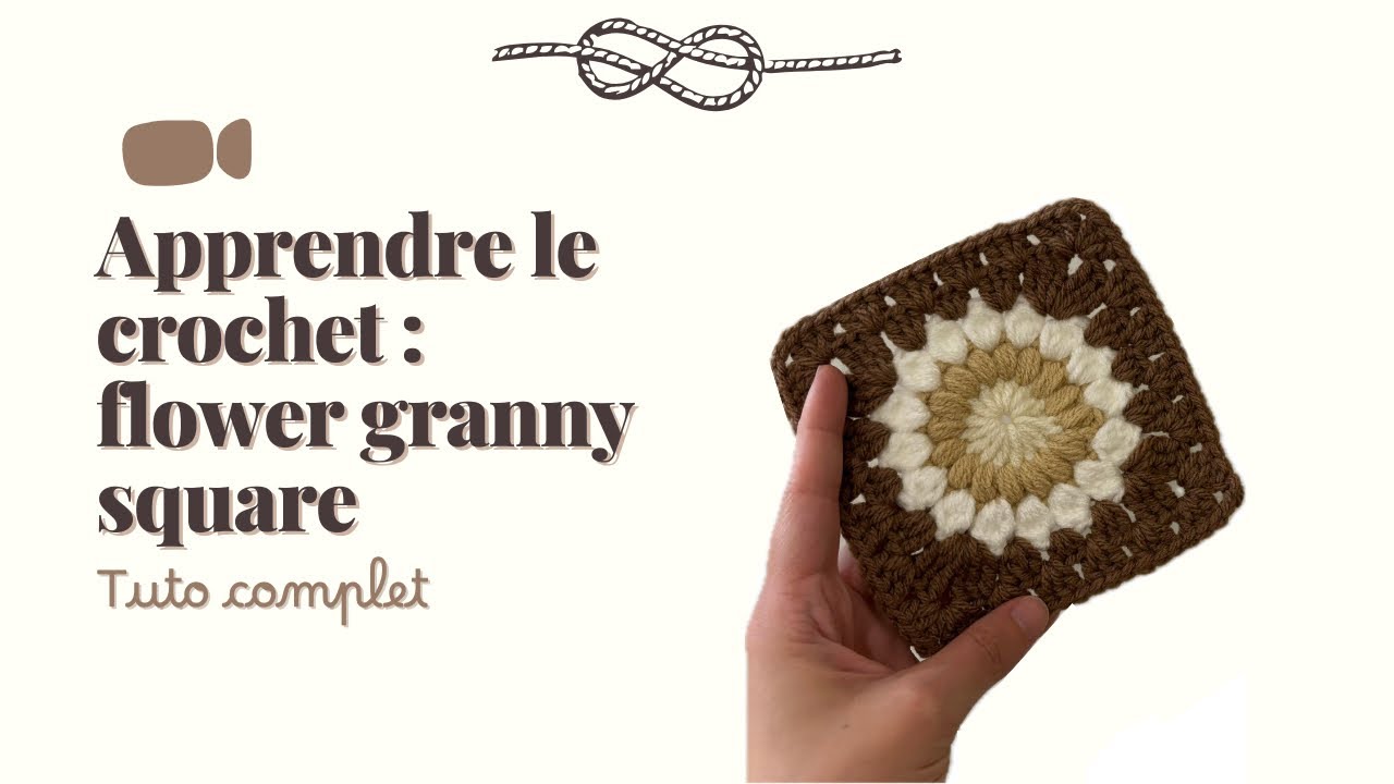 Faire un granny square fleur au crochet - Tuto accessible aux débutants