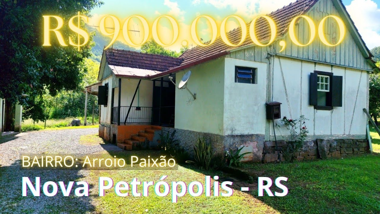 SÍTIO PERFEITO COM 13 HEC, ARROIO, AÇUDE, CASA ENXAIMEL, FRUTÍFERAS, ÁREA PLANA EM NOVA PETRÓPOLIS!