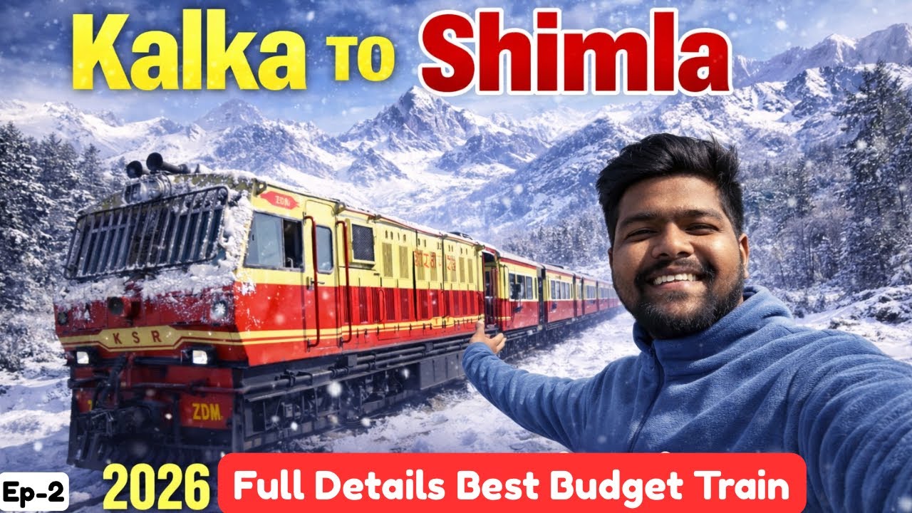 Kalka to Shimla Toy Train Journey ❄️☃️| Shimla toy Train | Best Toy Train 52453🚆 