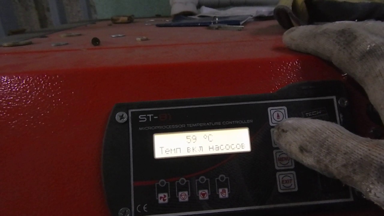 Обзор контроллера TECH ST-81   твердотопливного котла Burnit WBS Active 30