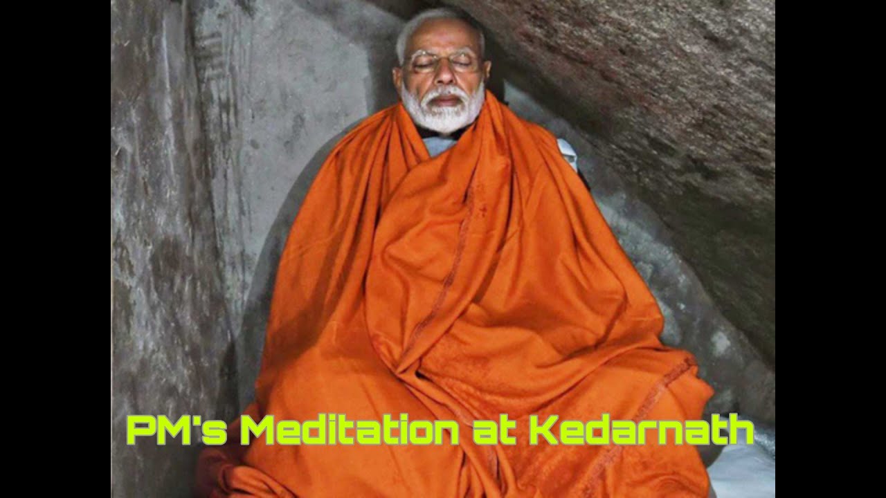 PM's Kedarnath yatra | PM modi meditate inside a cave.