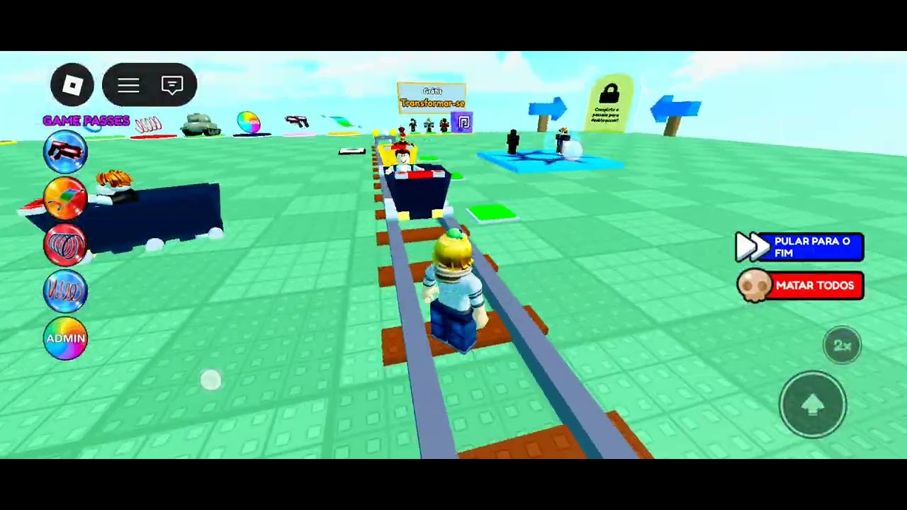 Enchendo o saco no drive a cart! #roblox