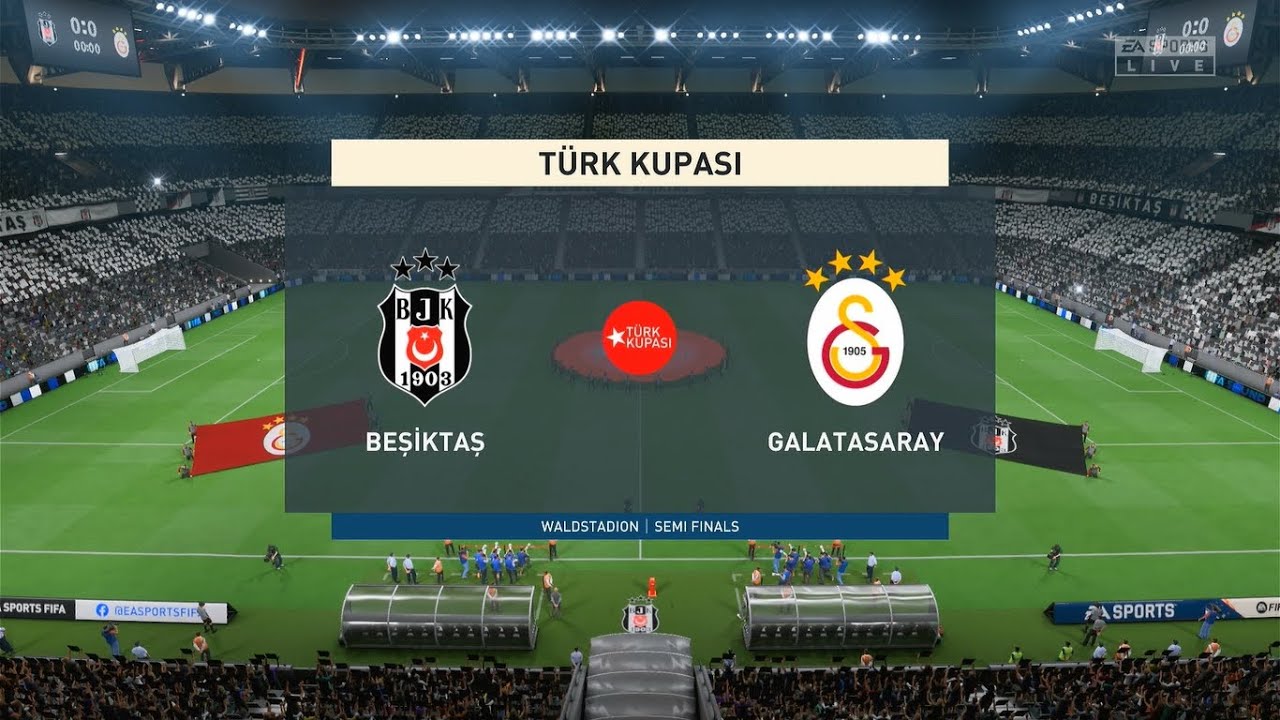 Beşiktaş vs Galatasaray - Turkish Cup Semi Finals (2nd Leg) - FIFA 23 - Waldstadion
