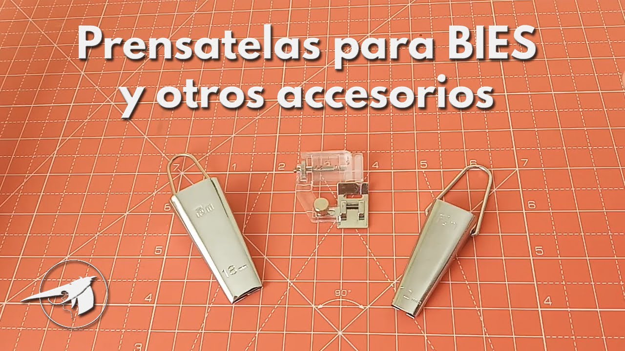 Cómo usar el prensatelas para coser bies y otros accesorios