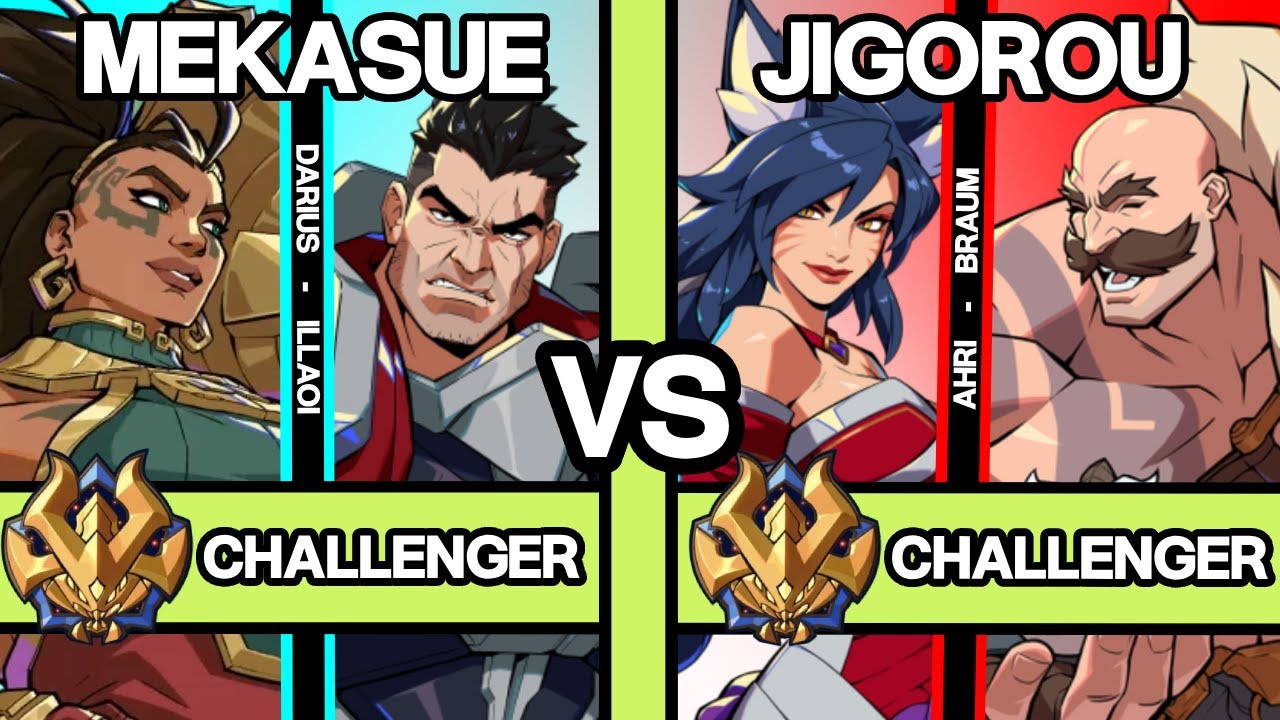2XKO ▰ MEKASUE (Darius/Illaoi) vs JIGOROU (Ahri/Braum) ▰ 2XKO Pro Replays