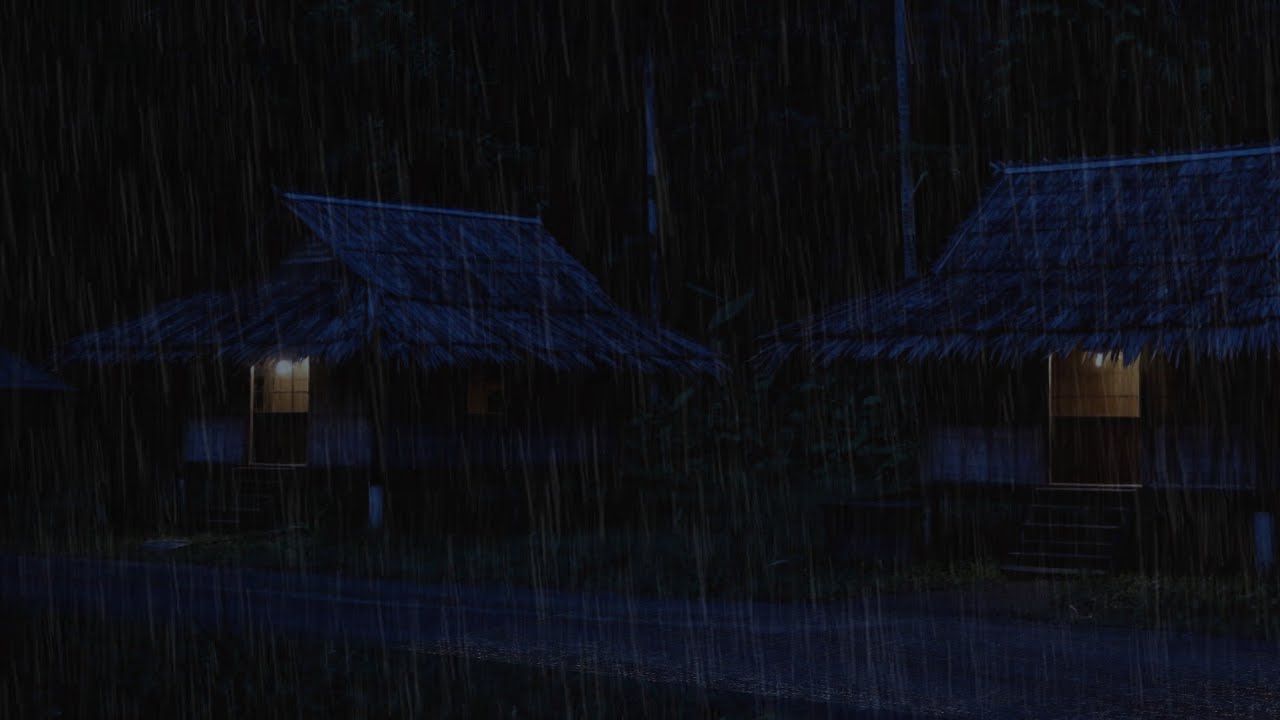 Perfect Rain Sounds for Sleeping | Cozy Night Rain Tapping on the Rooftop
