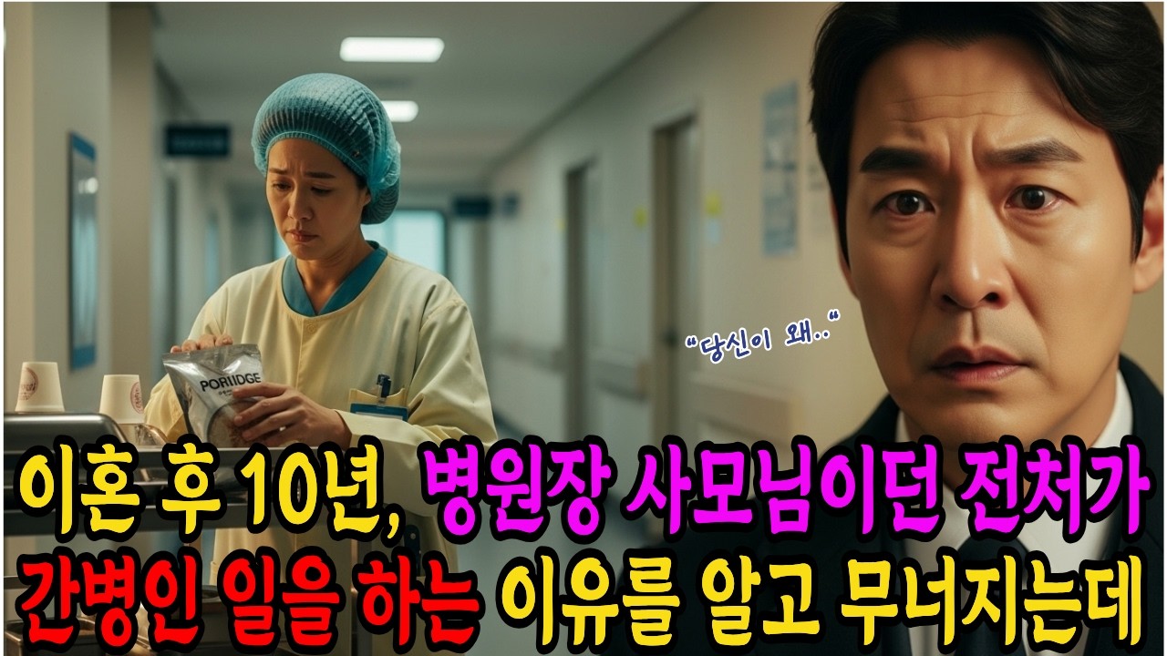 이혼 후 10년, 병원장 사모님이던 전처가 간병인 일을 하는 이유를 알고 무너지는데 |노후사연|인생사연|오디오북