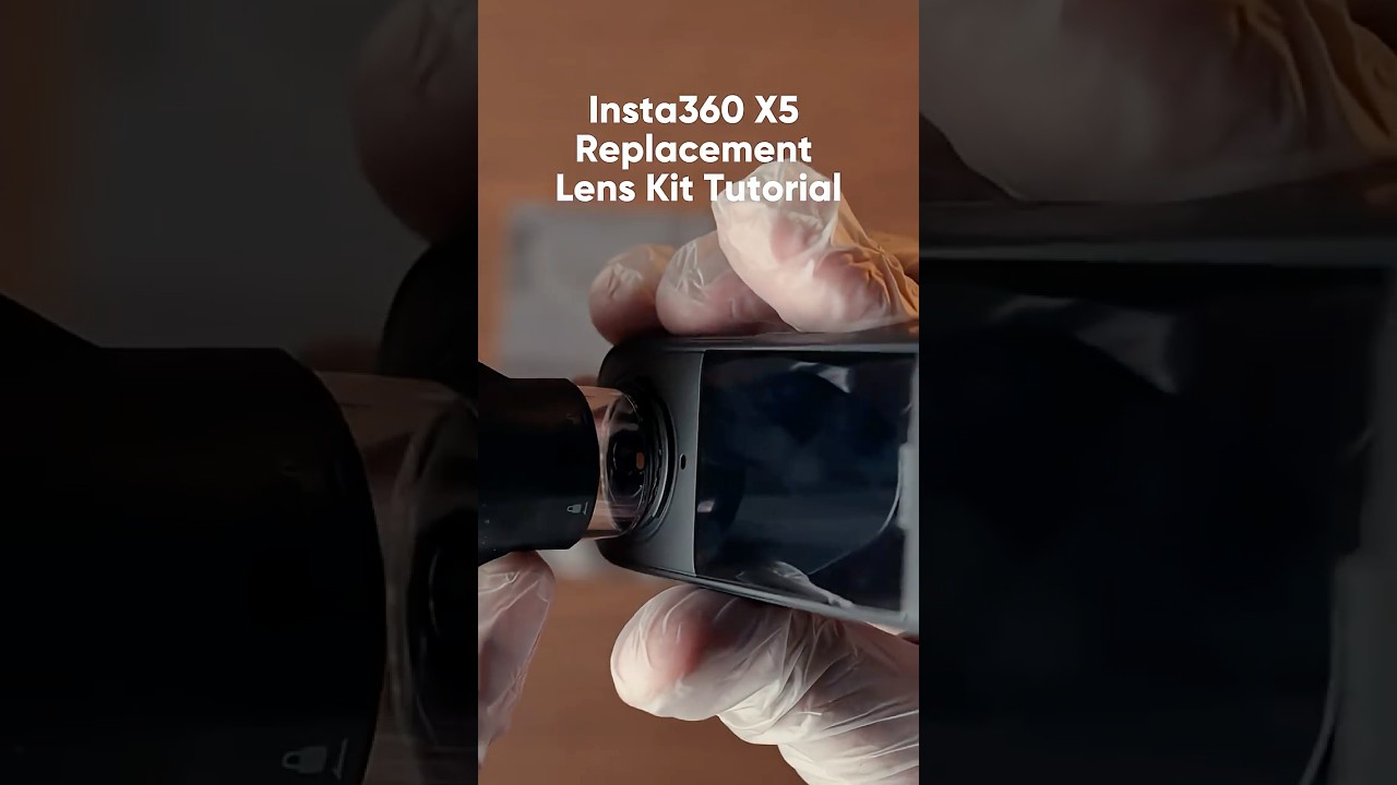 Under 1 Minute: How To Replace The Insta360 X5 Lenses 🔧