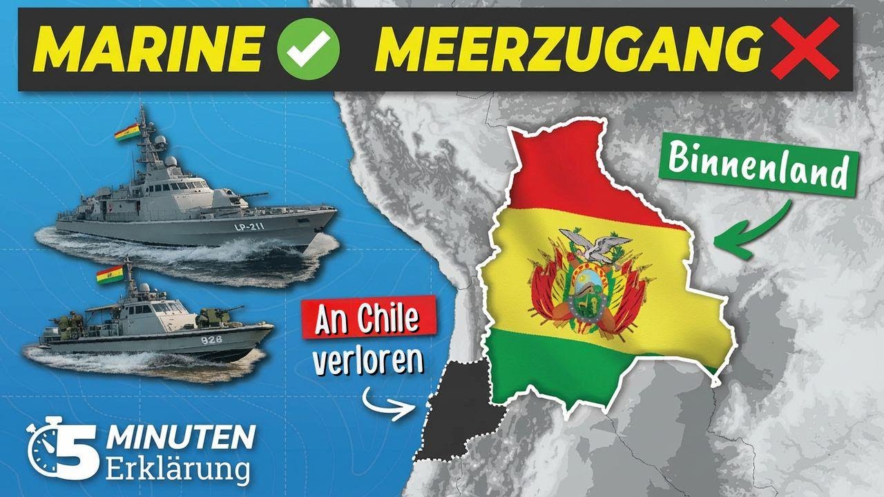 Warum hat Bolivien eine Marine, obwohl es keinen Zugang zum Meer hat? Schnell erklärt in 5 Minuten