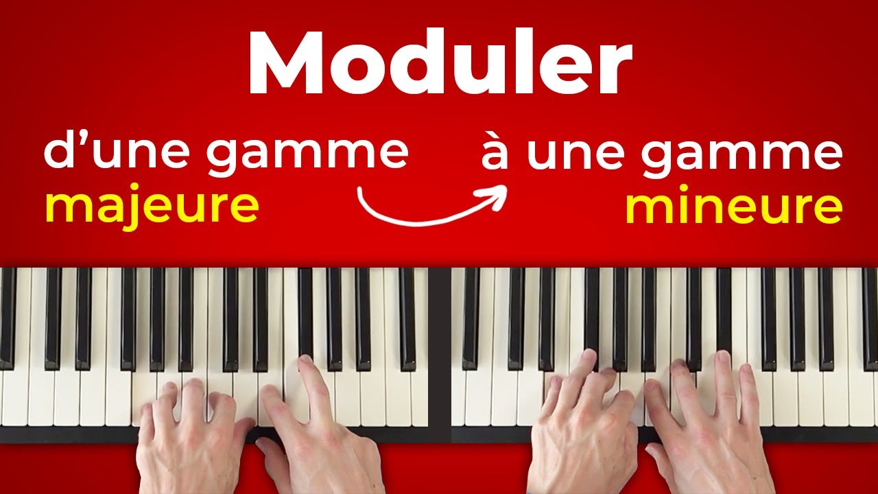 Moduler d'une gamme majeure à une gamme mineure au piano