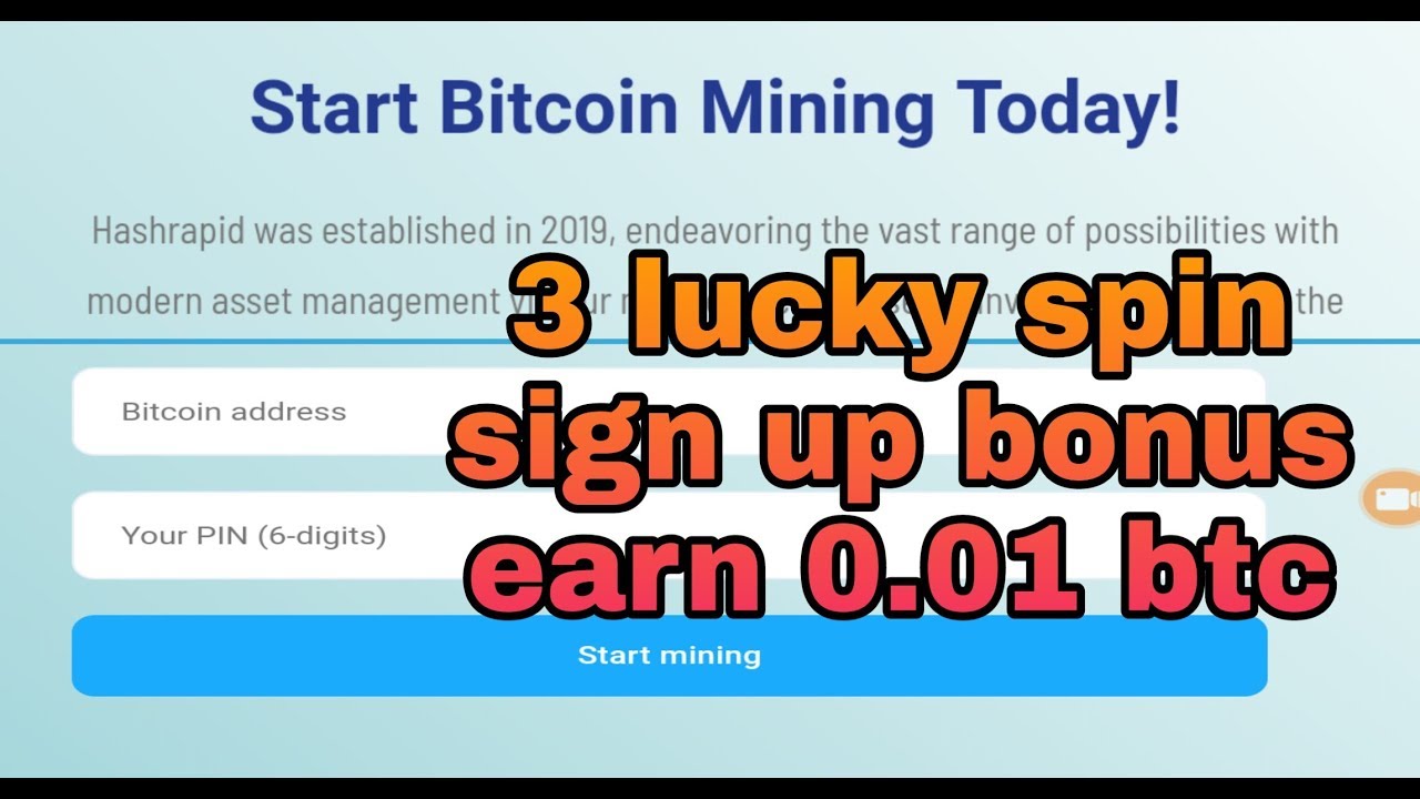 Top 2 New free bitcoin cloud mining sites 2020 | free 3 lucky spin sign up bonus