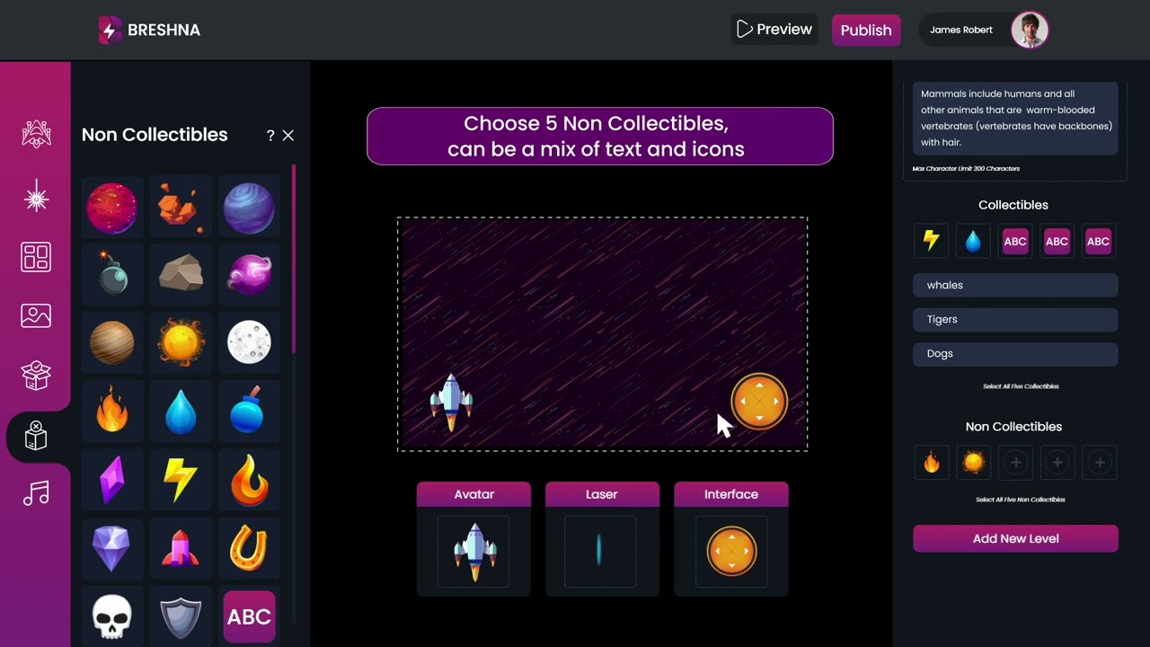 Seek & Smash game template on Breshna.io