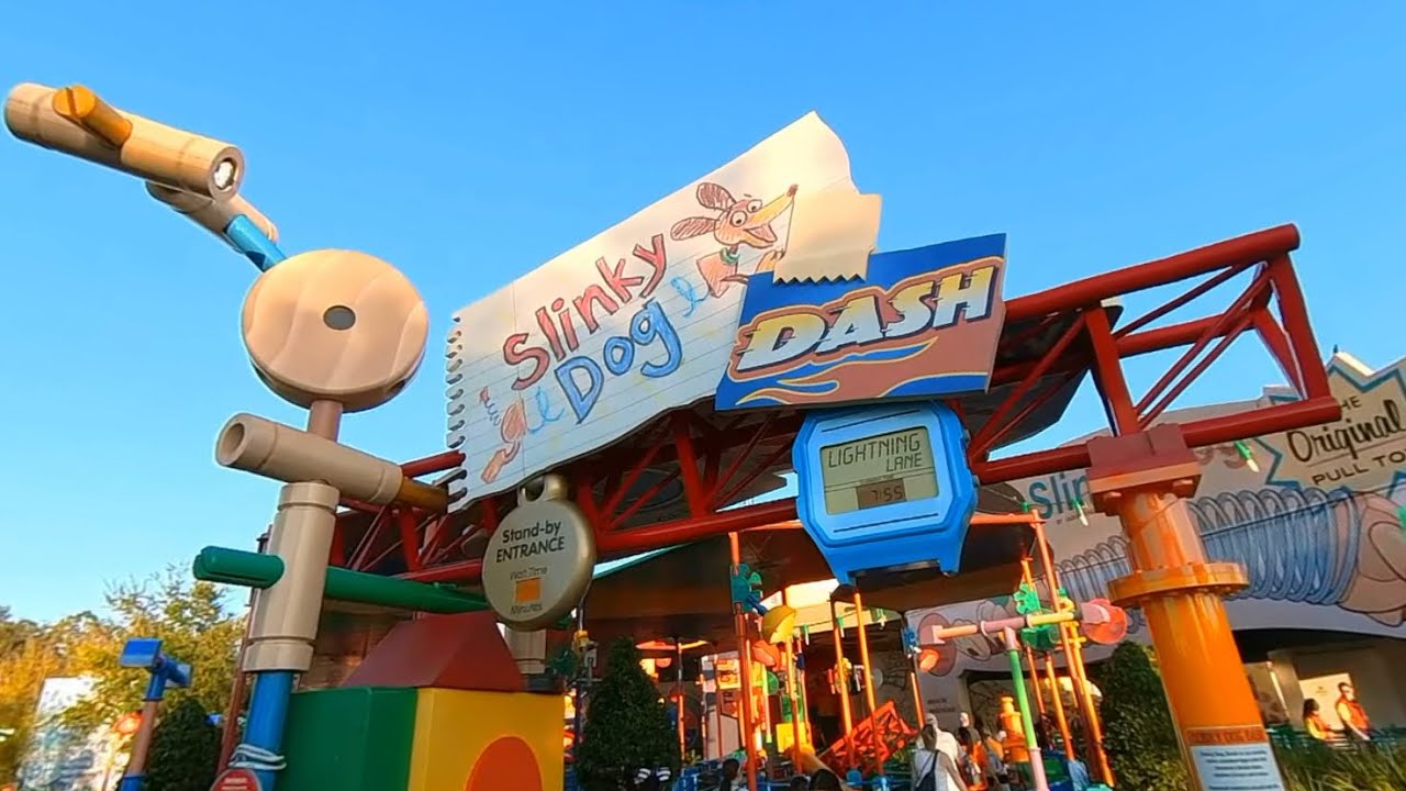 [2022] Slinky Dog Dash Full Ride and Queue 
