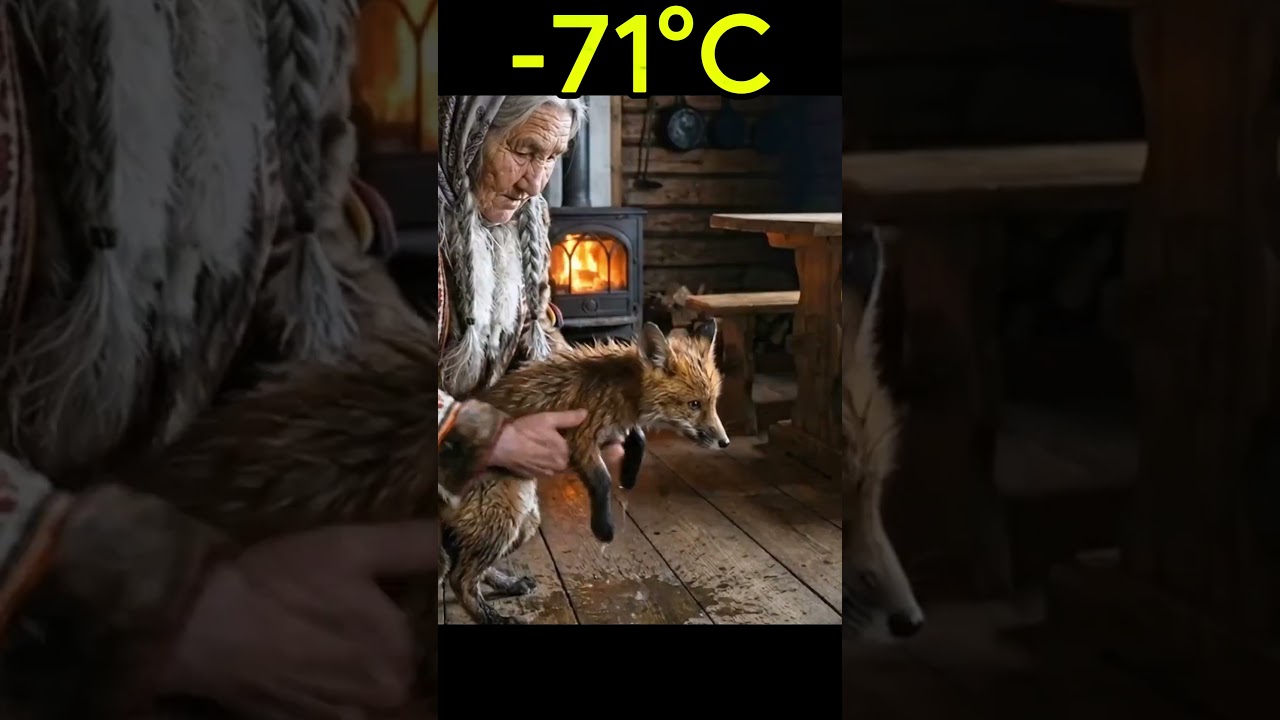 She Opened Her Door at -71&deg;C&hellip; and Discovered a Fox Cub Abandoned in a Box!🦊❄️ #animalrescue #siberia