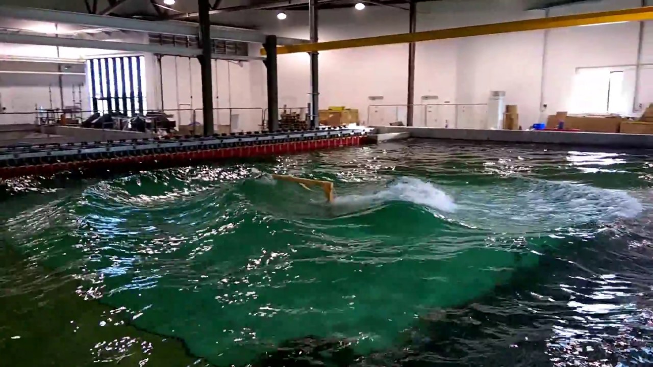 Curved Ocean Basin Wave Tank at the LIR NOTF Ocean Test Facility near Cork, Ireland