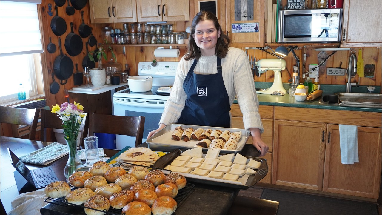 I Cooked Everything From Scratch | Tortillas, Biscuits, Bagels & Beef Burritos